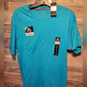 Fruit Of The Loom Men's Medium T Shirt Casual Blank HD Cotton Crew Teal Green
